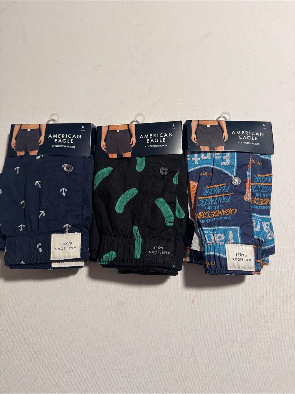 American Eagle Boxers Mens Small 3 Pack